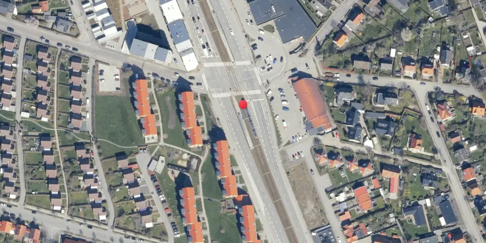 Historisk kort over Stockholmsgade Letbanestation Historisk kort over Stockholmsgade Letbanestation