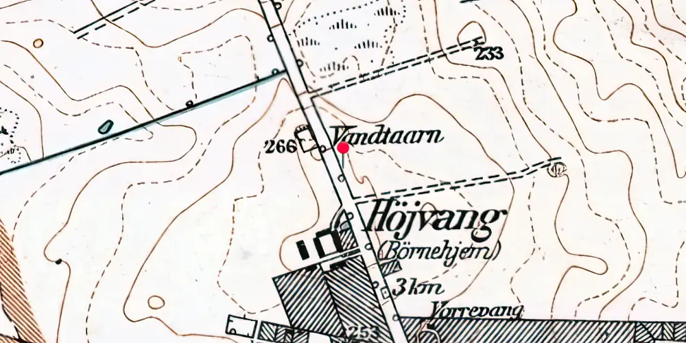 Historisk kort over Vandtårnet (Ringvejen) Letbanestation Historisk kort over Vandtårnet (Ringvejen) Letbanestation