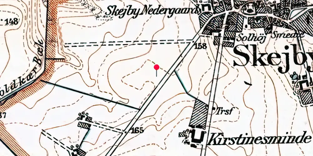 Historisk kort over Gl. Skejby (Agro Food Park) Letbanestation Historisk kort over Gl. Skejby (Agro Food Park) Letbanestation