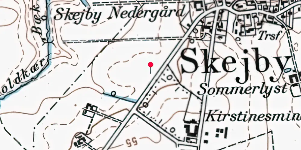 Historisk kort over Gl. Skejby (Agro Food Park) Letbanestation Historisk kort over Gl. Skejby (Agro Food Park) Letbanestation