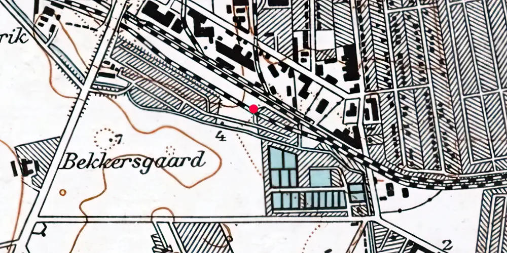 Historisk kort over København Syd Metrostation Historisk kort over København Syd Metrostation