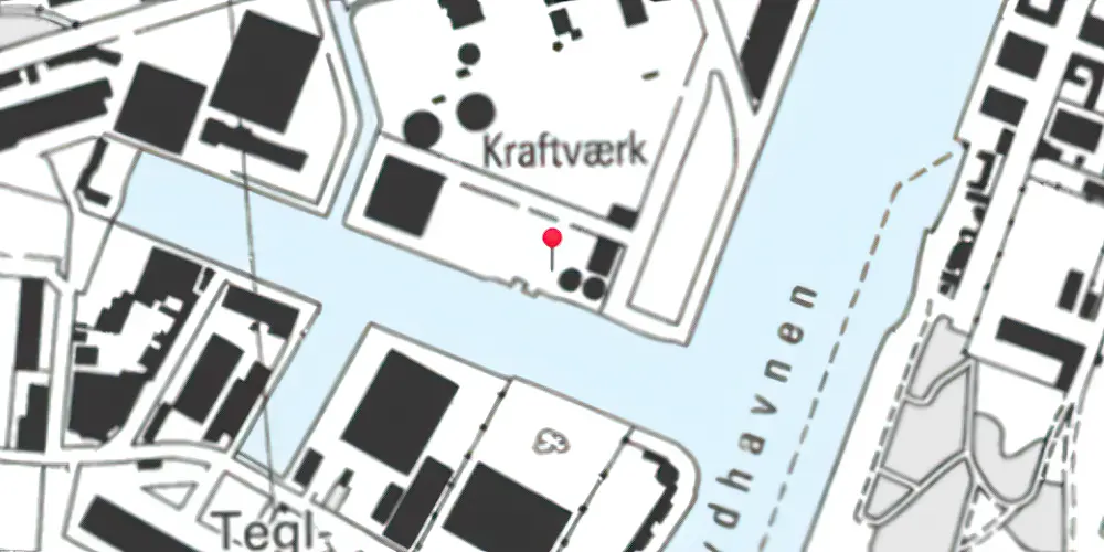Historisk kort over Enghave Brygge Metrostation Historisk kort over Enghave Brygge Metrostation