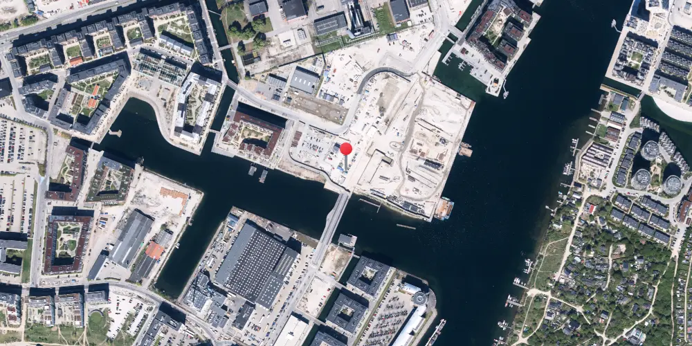 Historisk kort over Enghave Brygge Metrostation Historisk kort over Enghave Brygge Metrostation