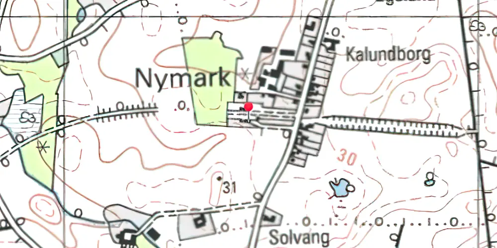 Historisk kort over Nymark Station Historisk kort over Nymark Station