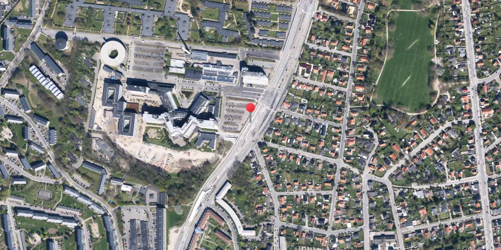 Historisk kort over Glostrup Hospital Letbanestation Historisk kort over Glostrup Hospital Letbanestation
