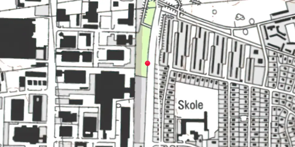 Historisk kort over Glostrup Nord Letbanestation Historisk kort over Glostrup Nord Letbanestation