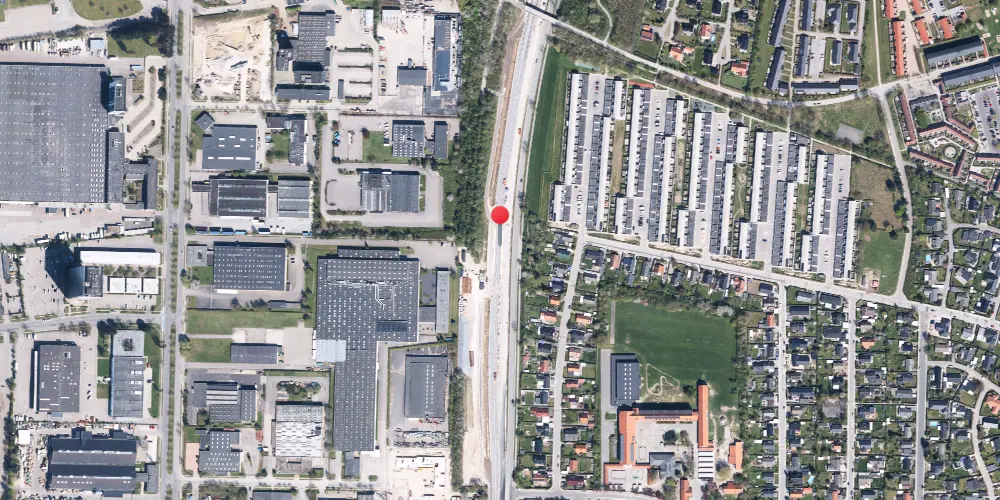Historisk kort over Glostrup Nord Letbanestation Historisk kort over Glostrup Nord Letbanestation