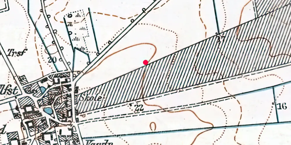 Historisk kort over Glostrup Ejby Letbanestation Historisk kort over Glostrup Ejby Letbanestation