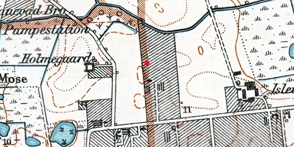 Historisk kort over Rødovre Nord Letbanestation Historisk kort over Rødovre Nord Letbanestation