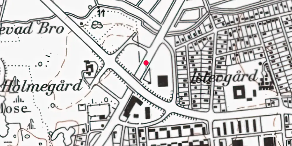 Historisk kort over Rødovre Nord Letbanestation Historisk kort over Rødovre Nord Letbanestation