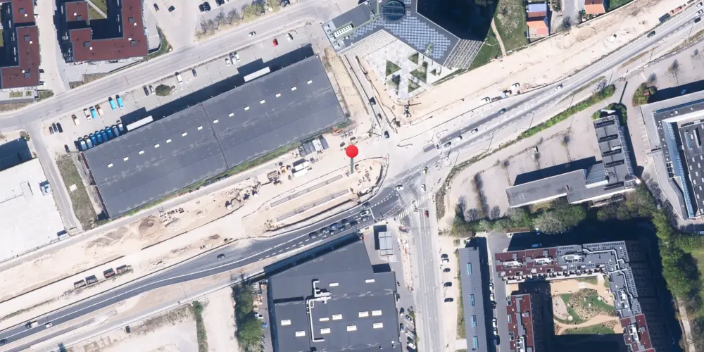 Historisk kort over Gladsaxevej Letbanestation Historisk kort over Gladsaxevej Letbanestation