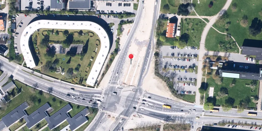 Historisk kort over Gladsaxe Rådhus Letbanestation Historisk kort over Gladsaxe Rådhus Letbanestation
