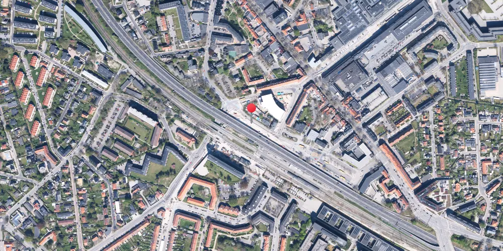 Historisk kort over Lyngby Station Letbanestation Historisk kort over Lyngby Station Letbanestation