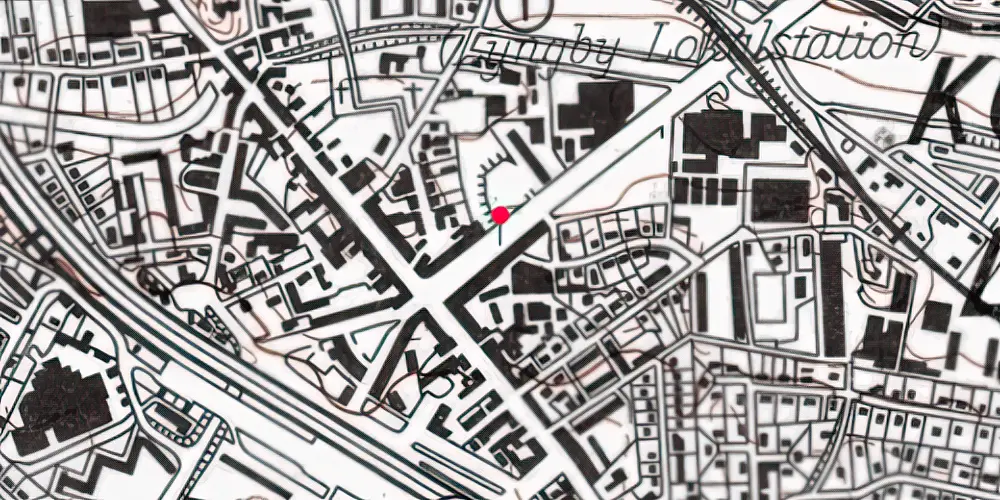 Historisk kort over Lyngby Centrum Letbanestation Historisk kort over Lyngby Centrum Letbanestation