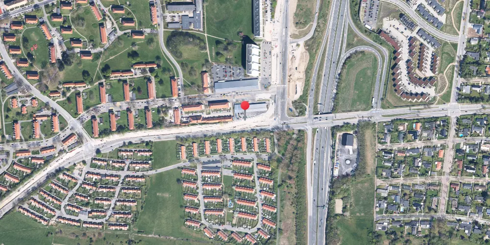 Historisk kort over Fortunbyen Letbanestation Historisk kort over Fortunbyen Letbanestation