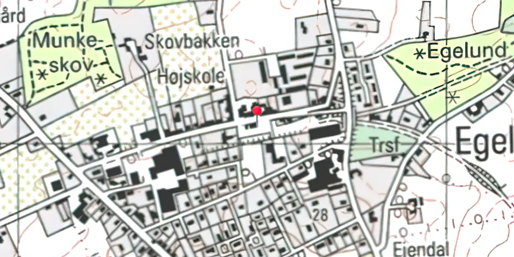 Historisk kort over Brenderup Station Historisk kort over Brenderup Station