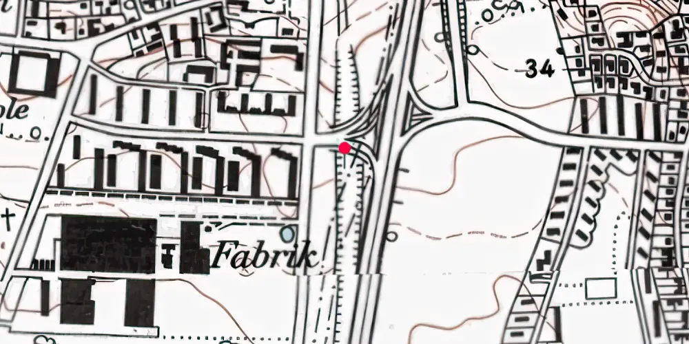 Historisk kort over Lundtofte Letbanestation Historisk kort over Lundtofte Letbanestation