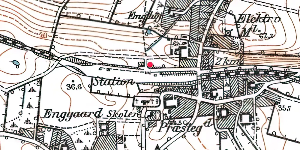 Historisk kort over Asperup Station Historisk kort over Asperup Station