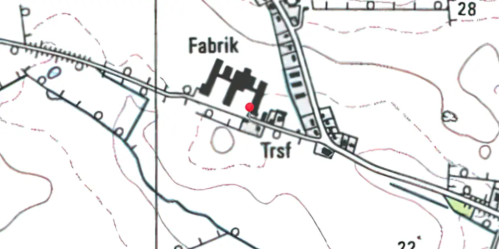 Historisk kort over Røjle Station Historisk kort over Røjle Station