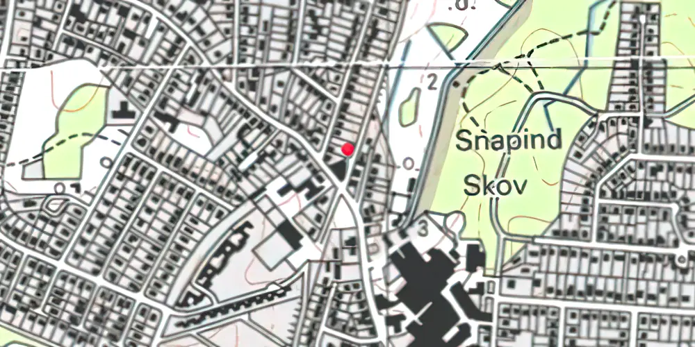 Historisk kort over Snapind Holdeplads Historisk kort over Snapind Holdeplads