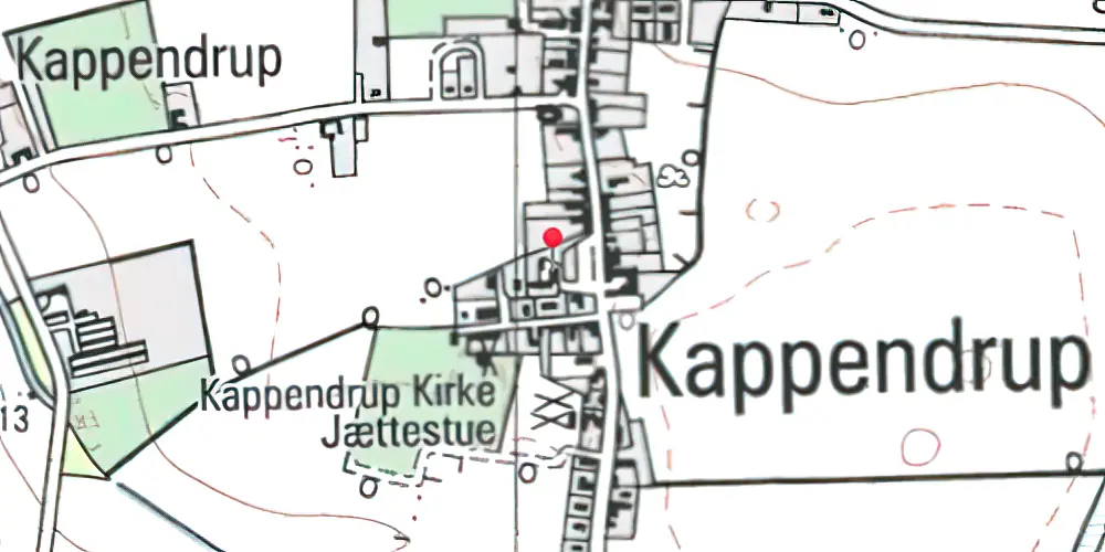 Historisk kort over Kappendrup Station Historisk kort over Kappendrup Station