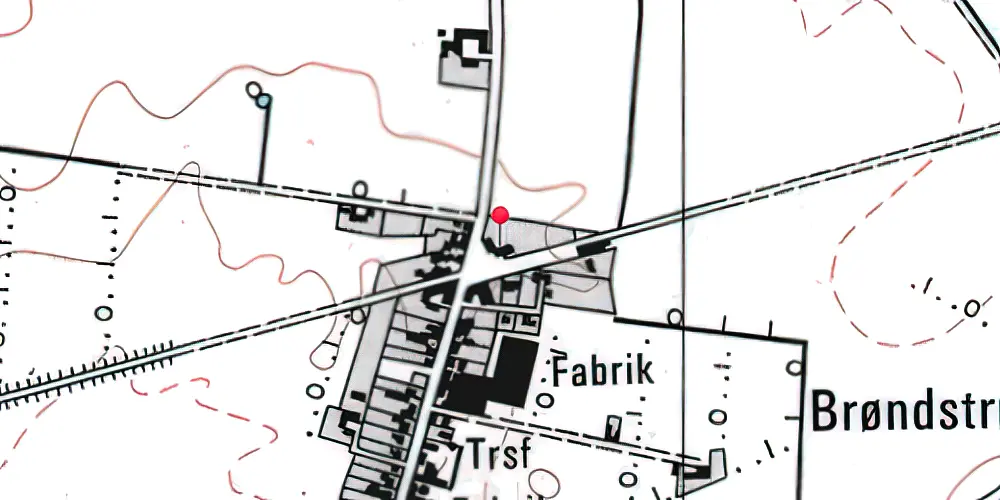 Historisk kort over Skamby Station Historisk kort over Skamby Station