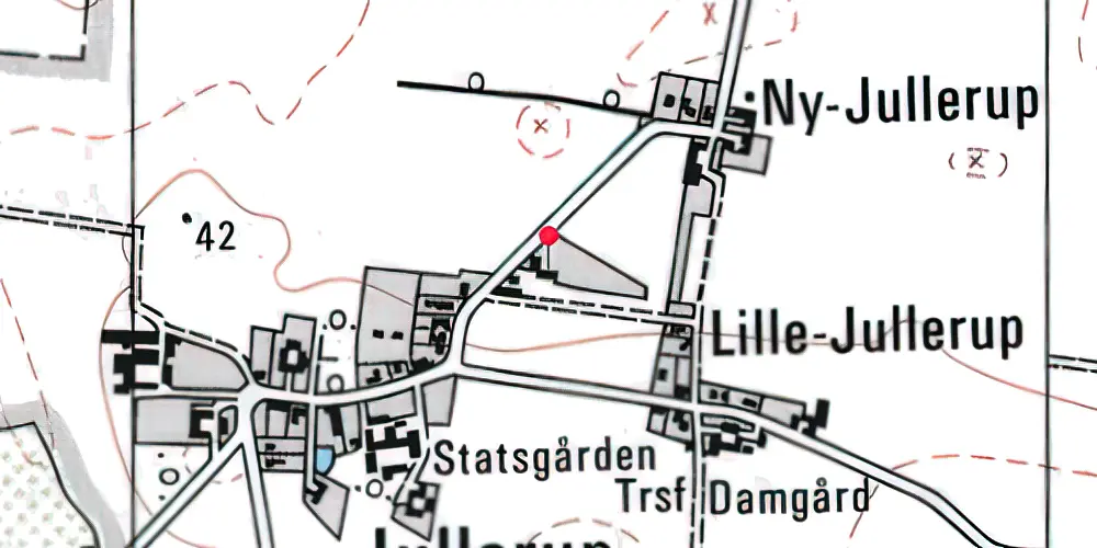 Historisk kort over Jullerup Station Historisk kort over Jullerup Station