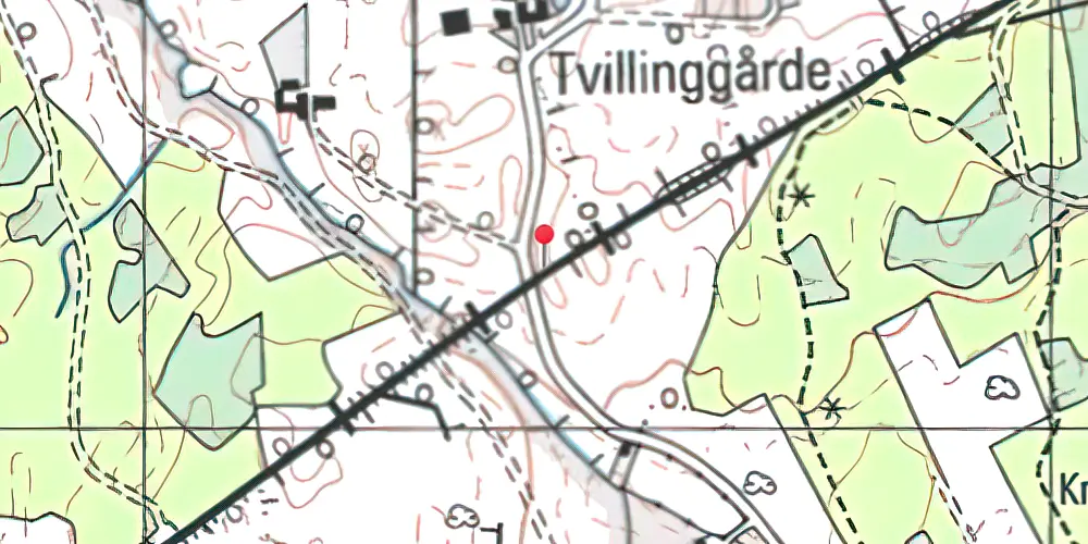 Historisk kort over Kivsmose Trinbræt