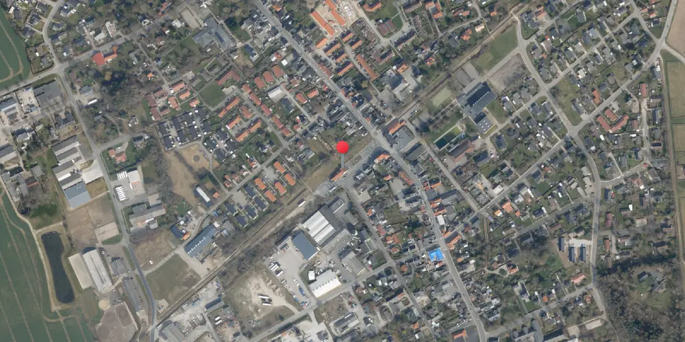 Historisk kort over Glamsbjerg Station Historisk kort over Glamsbjerg Station