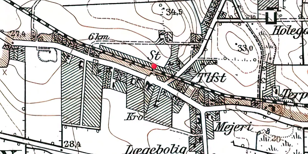 Historisk kort over Ebberup Station Historisk kort over Ebberup Station