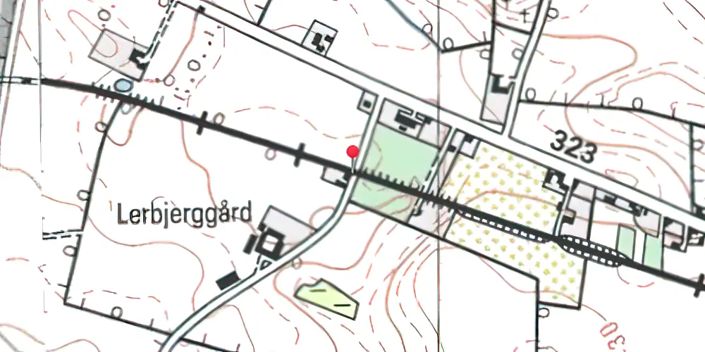 Historisk kort over Kærum Trinbræt