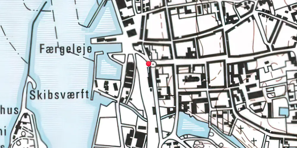 Historisk kort over Assens Station Historisk kort over Assens Station