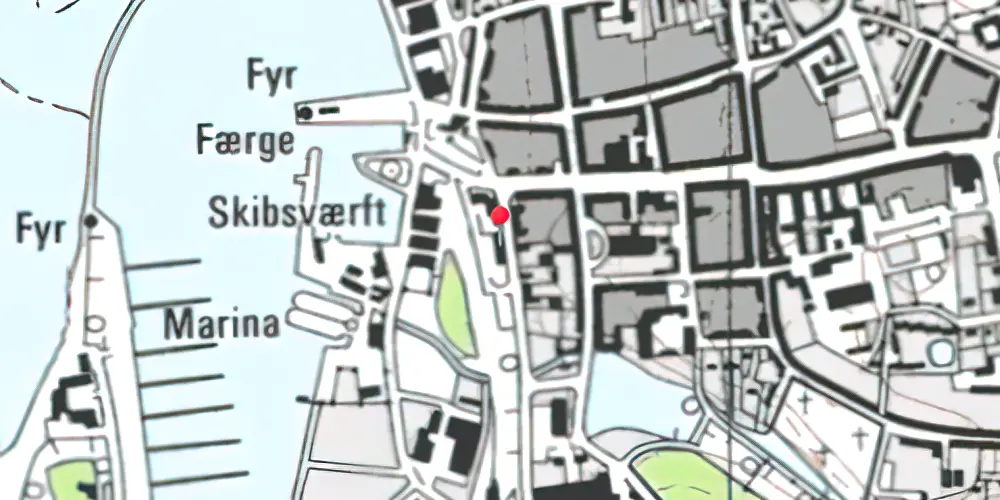 Historisk kort over Assens Station Historisk kort over Assens Station