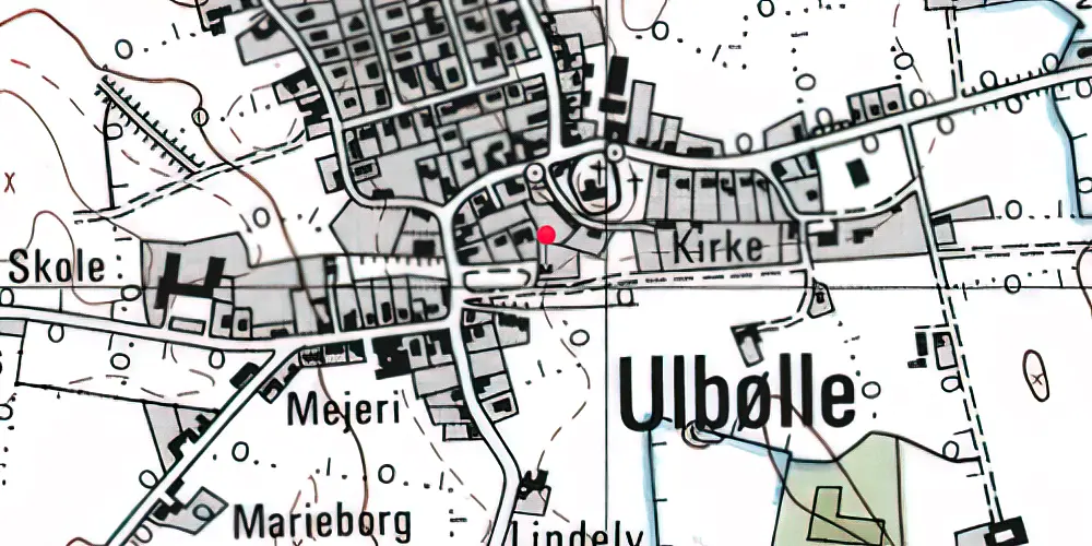 Historisk kort over Ulbølle Station Historisk kort over Ulbølle Station