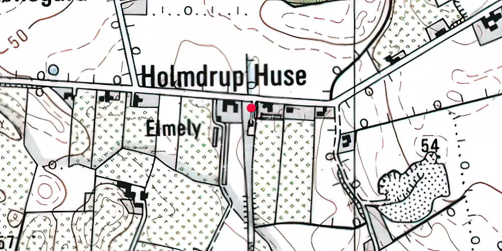 Historisk kort over Holmdrup Holdeplads Historisk kort over Holmdrup Holdeplads
