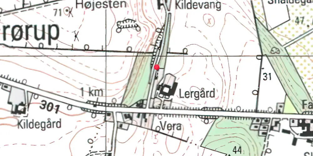 Historisk kort over Frørup Station Historisk kort over Frørup Station