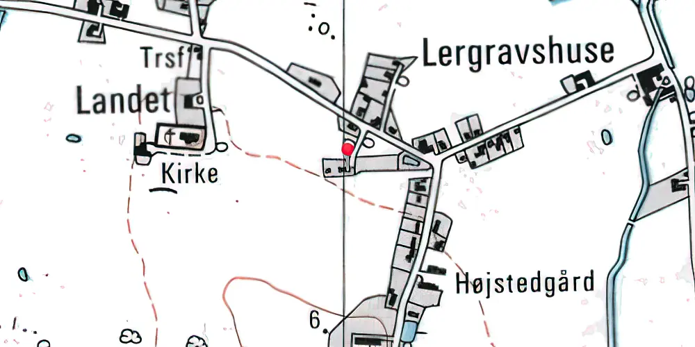 Historisk kort over Landet Station Historisk kort over Landet Station