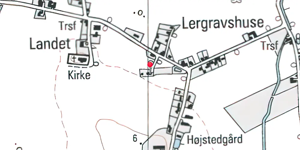 Historisk kort over Landet Station Historisk kort over Landet Station