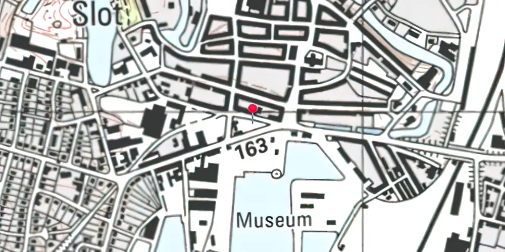Historisk kort over Nyborg Syd Station Historisk kort over Nyborg Syd Station