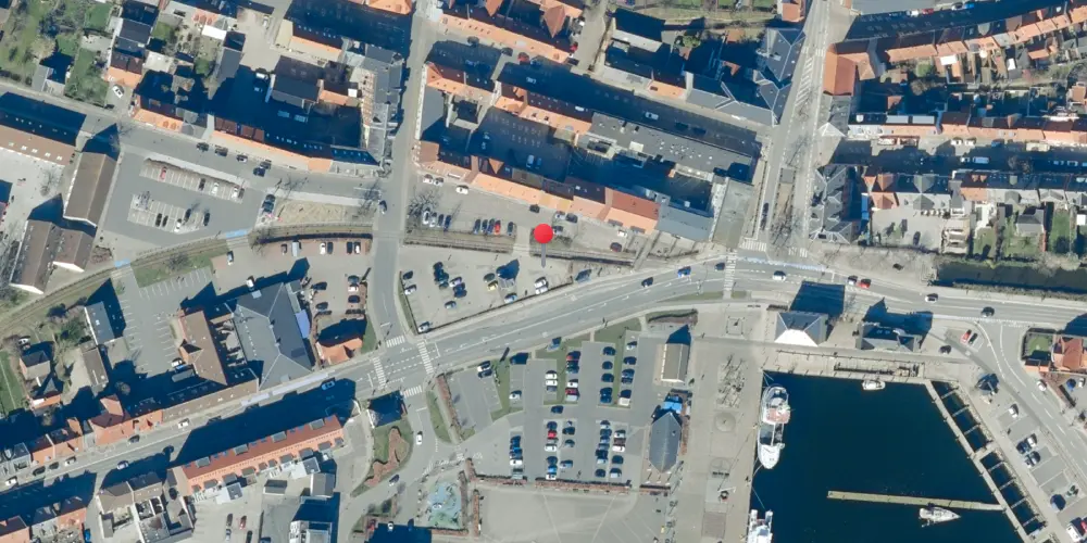Historisk kort over Nyborg Syd Station Historisk kort over Nyborg Syd Station