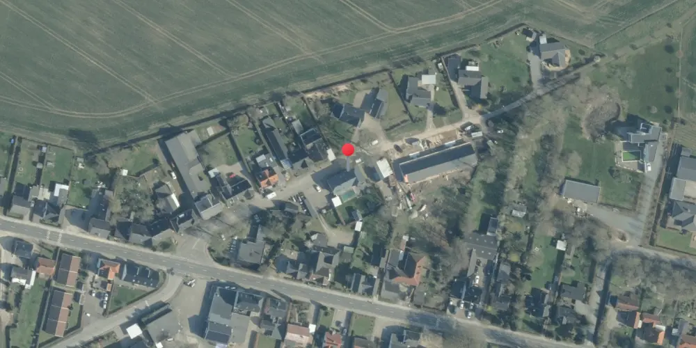 Historisk kort over Allested Station Historisk kort over Allested Station