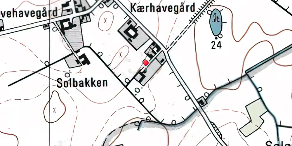 Historisk kort over Ståby Station Historisk kort over Ståby Station