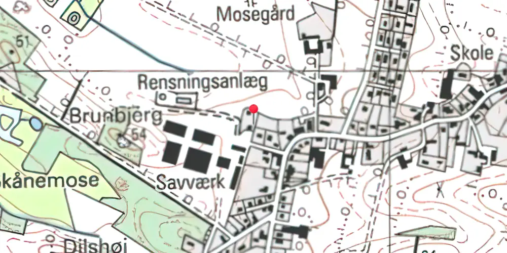 Historisk kort over Håstrup Station Historisk kort over Håstrup Station