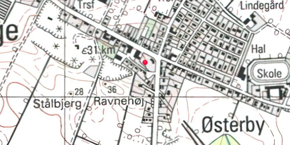 Historisk kort over Millinge Station Historisk kort over Millinge Station