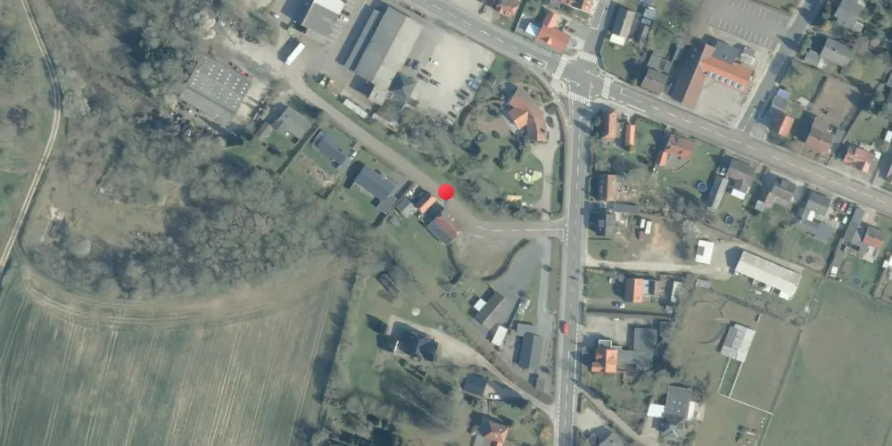 Historisk kort over Millinge Station Historisk kort over Millinge Station