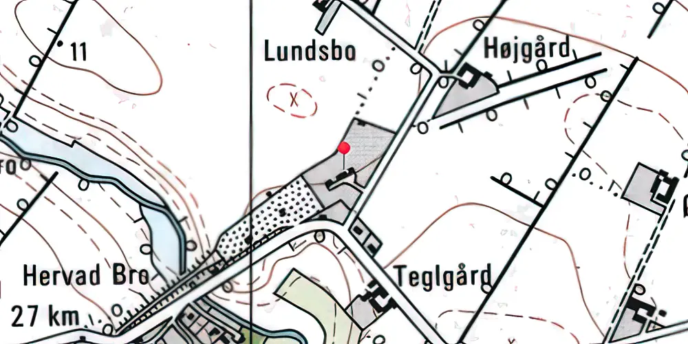Historisk kort over Lamdrup Station Historisk kort over Lamdrup Station