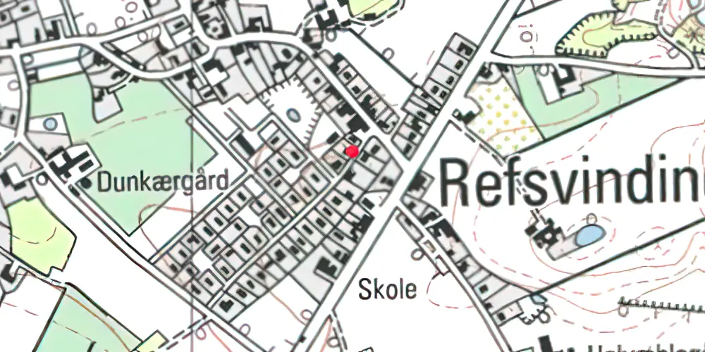 Historisk kort over Refsvindinge Station Historisk kort over Refsvindinge Station