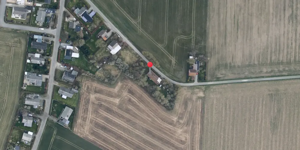 Historisk kort over Vester Tirsted Station Historisk kort over Vester Tirsted Station