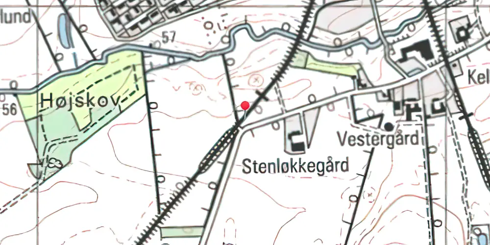 Historisk kort over Boltinggård Trinbræt Historisk kort over Boltinggård Trinbræt