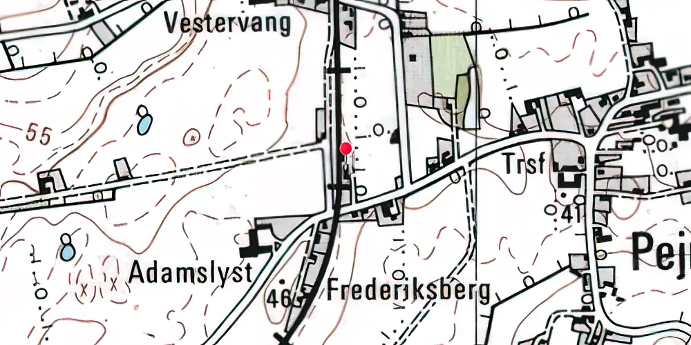 Historisk kort over Pejrup Station Historisk kort over Pejrup Station
